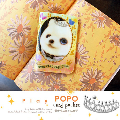 [제토이] 플레이 포포 강아지 카드 포켓 - Crown  (입고완료)