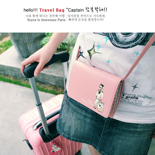 Travel Bag_Captain 미니가방  (pink)