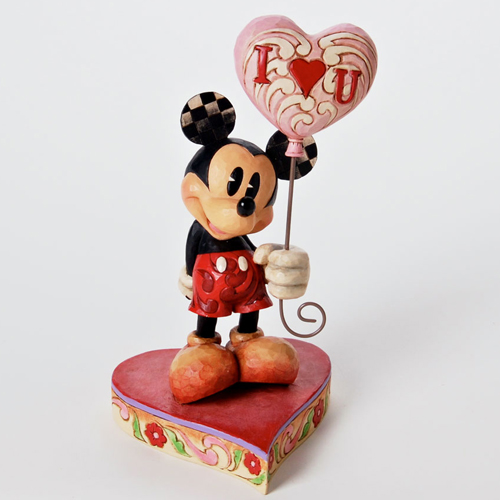 디즈니 스톤레진 피규어 콜렉션  미키마우스 -Mickey with Heart Balloon- 